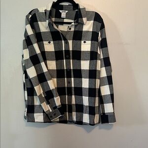 Black and White Plaid Flannel